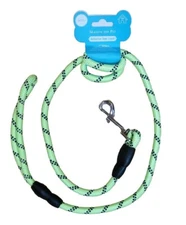 HEAVY DUTY 4.5 FT Premium Braided Reflective Nylon Dog Rope Leash  Swivel Clasp 