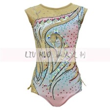 Women Girl Costume Rhythmic Gymnastics Leotards Competition Aerobics Multicolour
