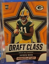 2023 Panini Rookies & Stars Jayden Reed Draft Class Orange 41/125 Rookie Packers