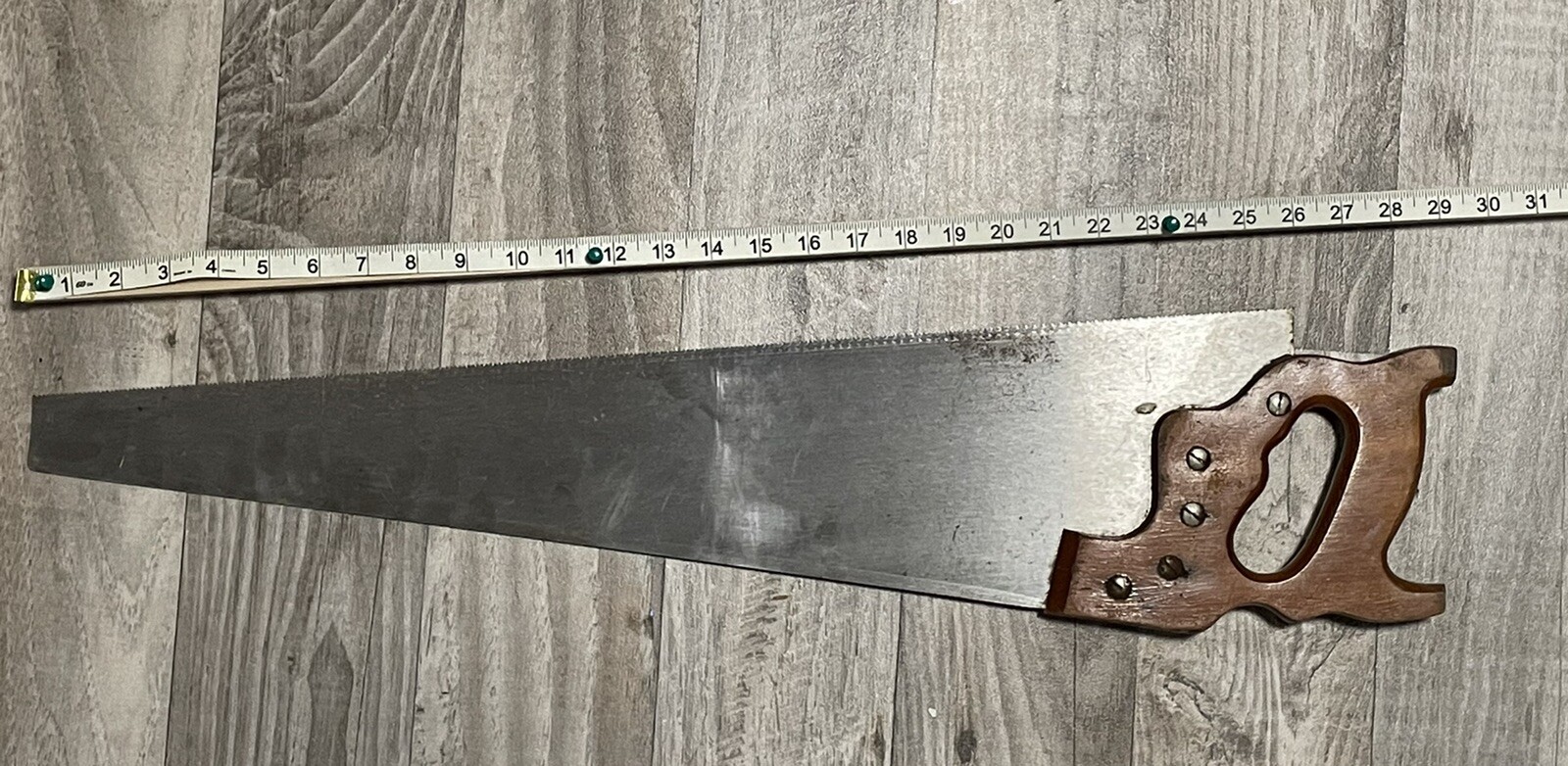 vintage hand saw henry disston Philadelphia USA CARPENTER wood Cut Carved Gift