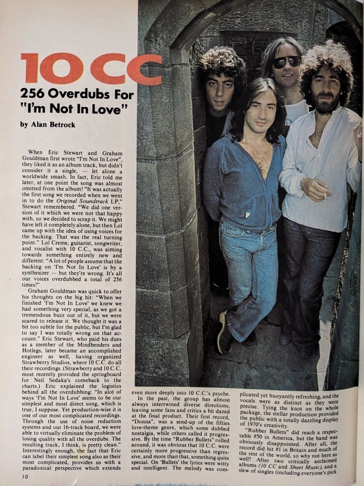 Hit Parader February 1976 Roger Daltrey, Bowie, 10cc, Uriah Heep, Springsteen  - Image 4 of 4