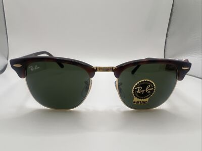 RAYBAN RB3016 CLUBMASTER W0366 51/21 Tortoise Sunglasses EC85 | eBay