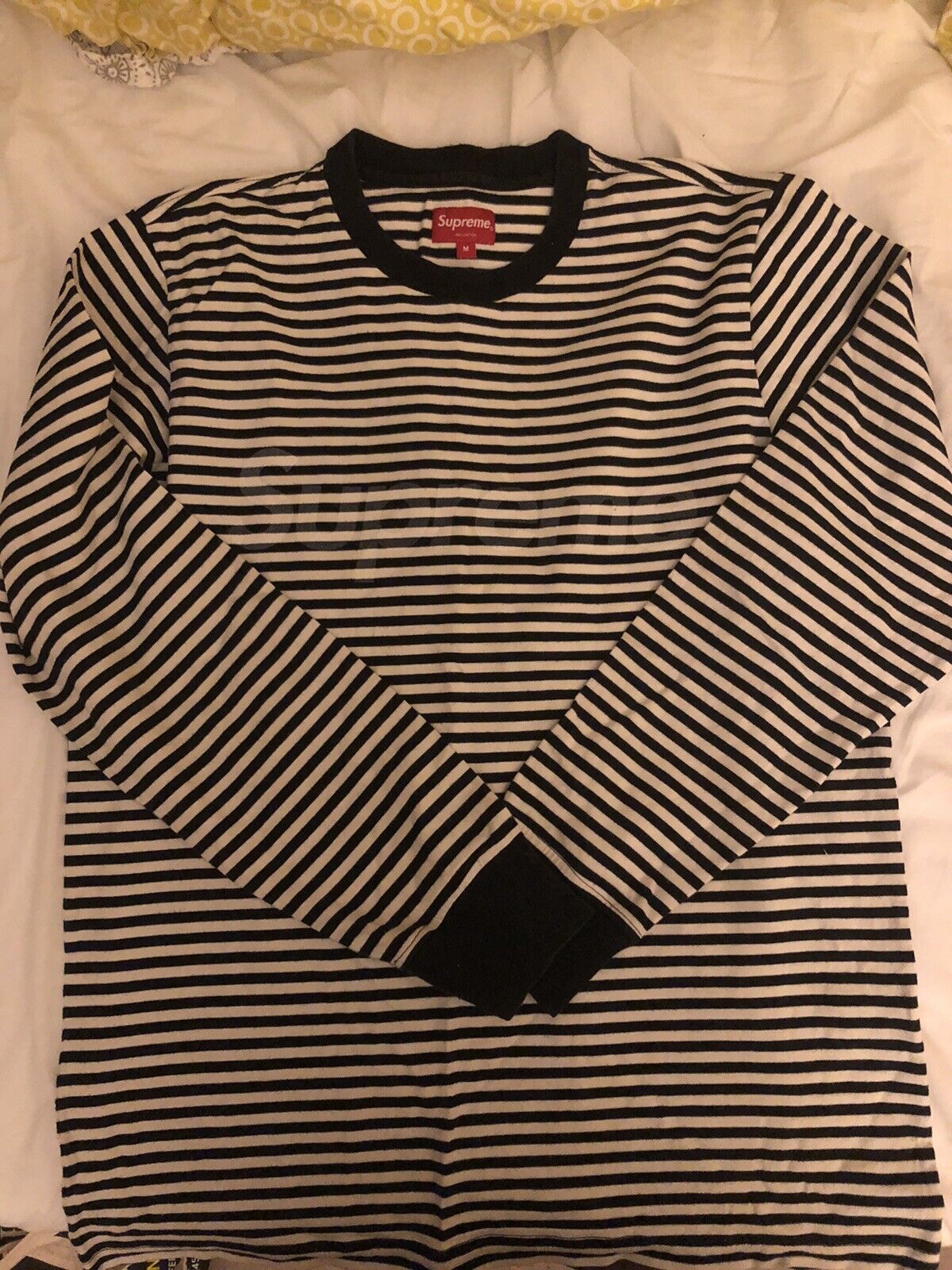 Striped Supreme Long Sleeve T-shirt