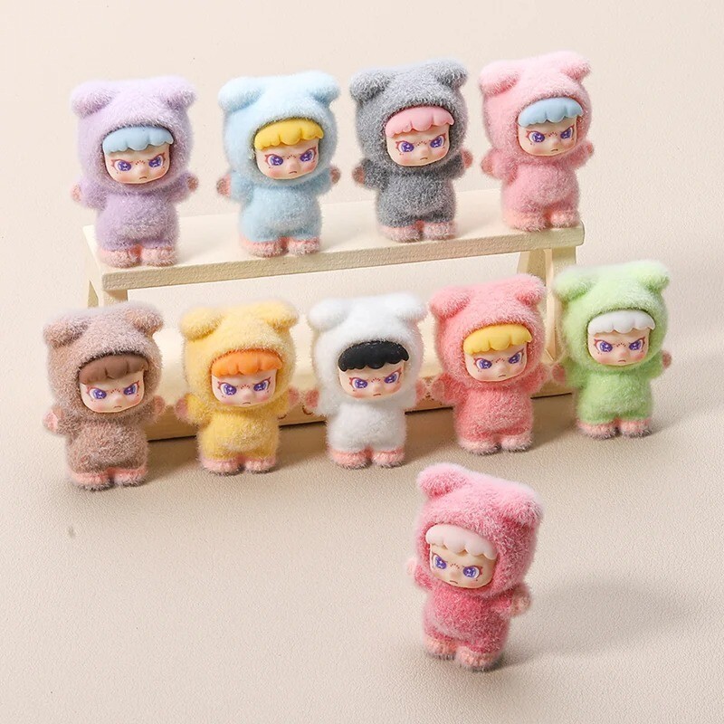 Set/10 piezas Anime Flocado Dora Diy Decorativo Colgante Caja Ciega Regalo de...