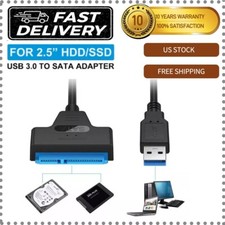 USB 3.0 to SATA III Hard Drive Adapter Cable 2.5" SSD UASP SATA HDD to USB 3.0 A