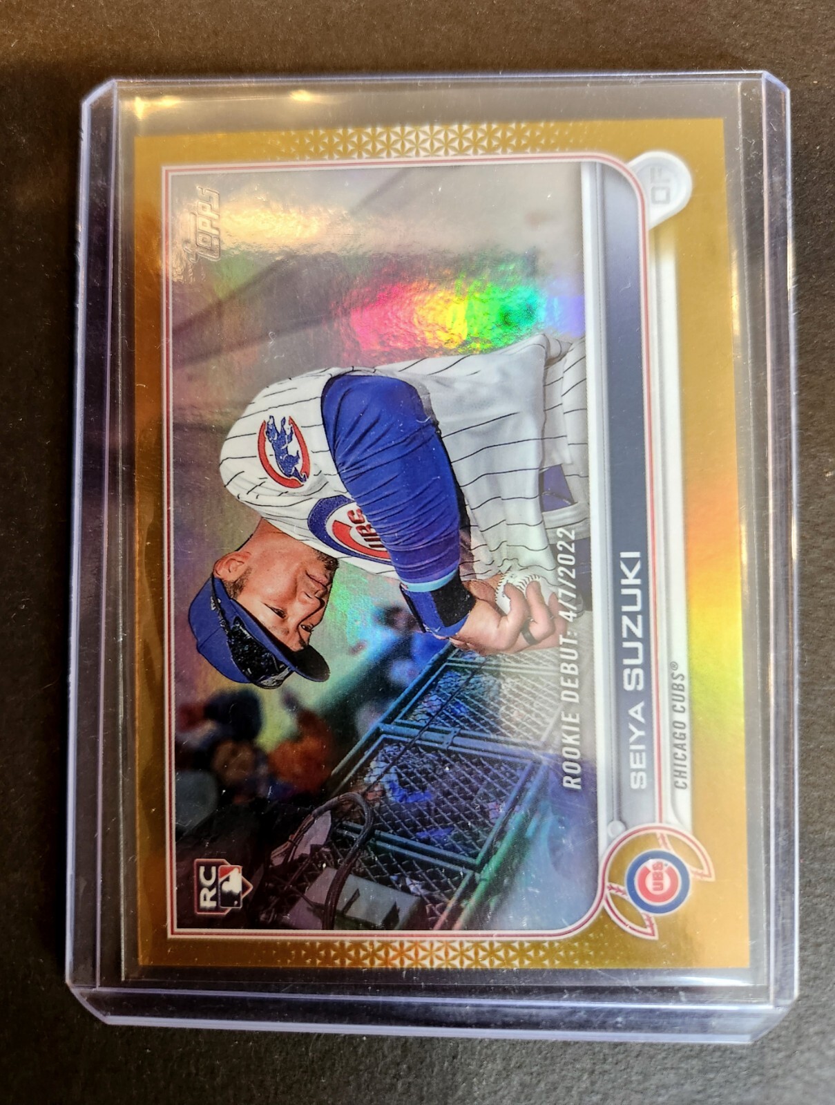 2022 Topps Update Seiya Suzuki Gold Foil Debut Rookie Card RC #US259 Cubs