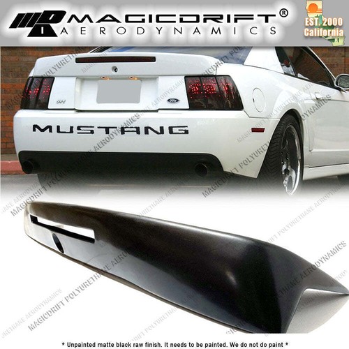 For 99-04 Ford Mustang Cobra SVT Style Rear Trunk Lid Spoiler Third Brake Cutout