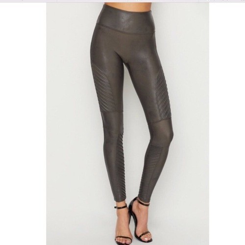 Spanx Gunmetal Moto Shaping Leggings | eBay