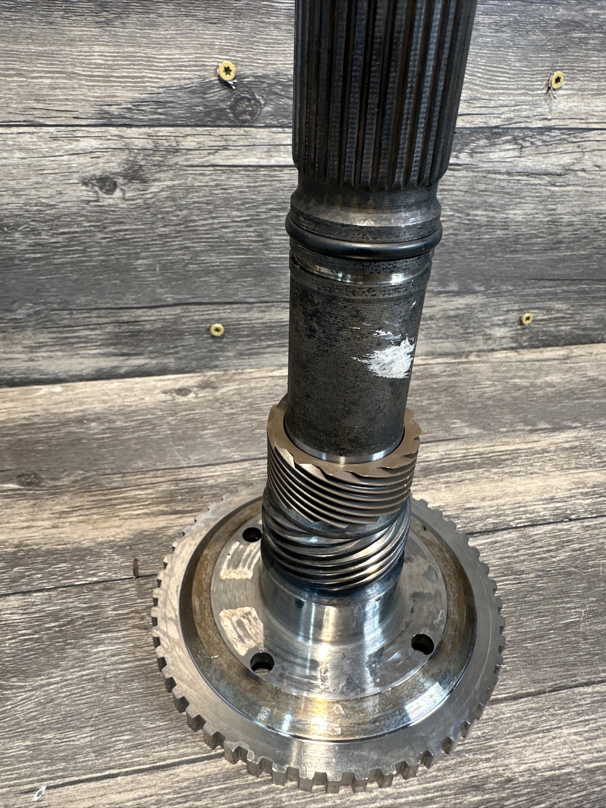 1964UP GM TH400 TRANSMISSION OUTPUT SHAFT 2WD BOLTON YOKE 9 1/8" TALL