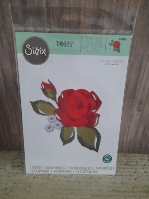 Sizzix Lagenlook Rose Thinlits Stanzenset - 664496