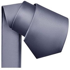 Branduce 3.15" 8cm Men's Solid Color Formal Woven Necktie Gift Box Grey