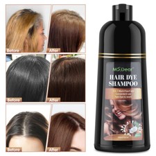 Natural Herbal Hair Dye Shampoo Permanent Instant Dye Hair Color Shampoo 500ml