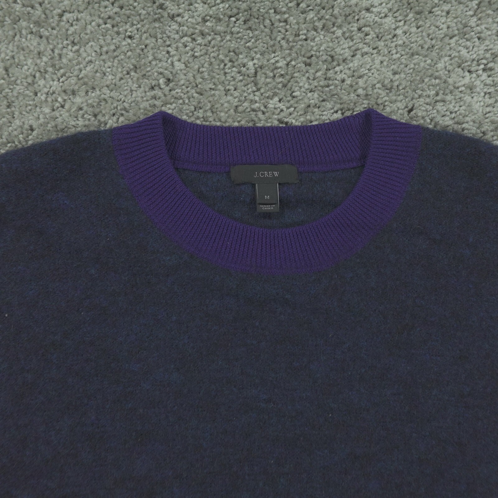 PONY J. Maglione girocollo uomo medio girocollo pull over misto lana mohair felpa