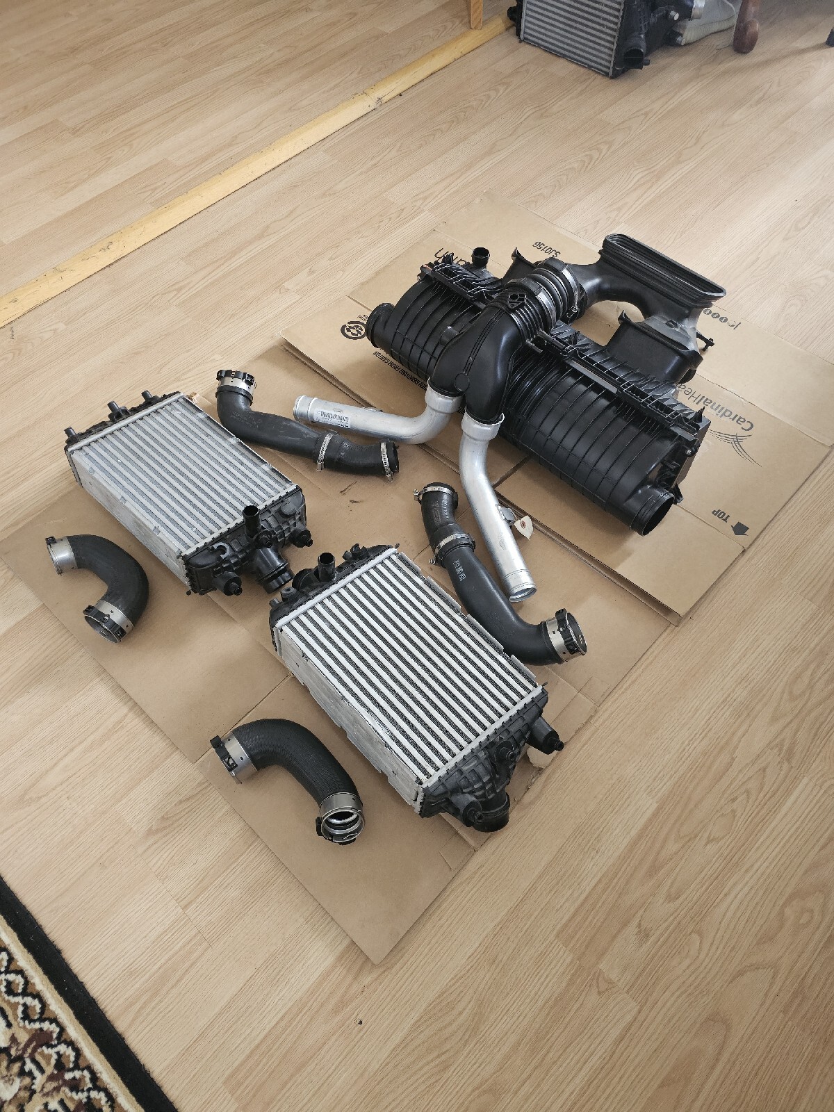 Porsche 911 991 Turbo S Air Intake Ypipe Intercooler Duct Pipe Full