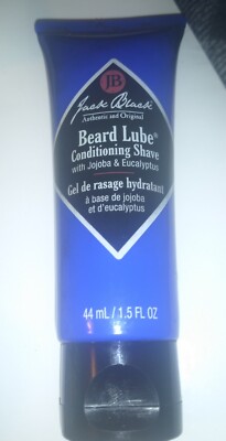 JACK BLACK BEARD LUBE CONDITIONING SHAVE WITH JOJOBA & EUCALYPTUS 44ml  NEW