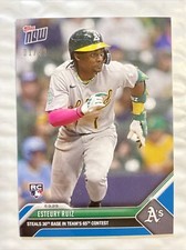 Esteury Ruiz - 2023 MLB TOPPS NOW Card 420 - Blue Parallel 01/49 RC Jersey Match