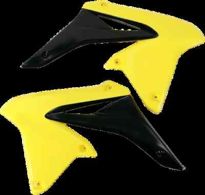 Acerbis Left Right Radiator Shrouds Yellow Black Suzuki RMZ250 10
