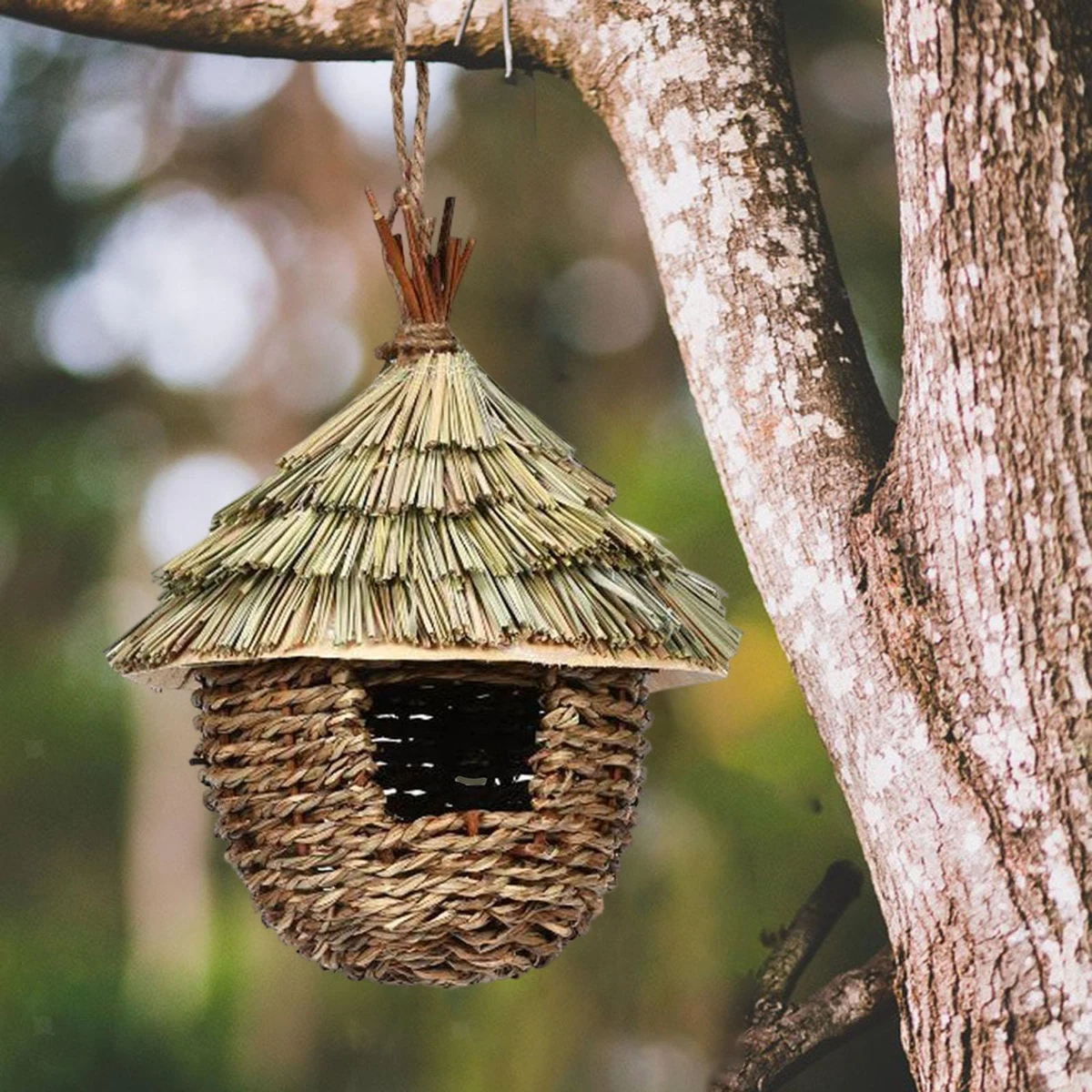 Hanging Birds House Birds Hut Shelter for Outdoor Decoration