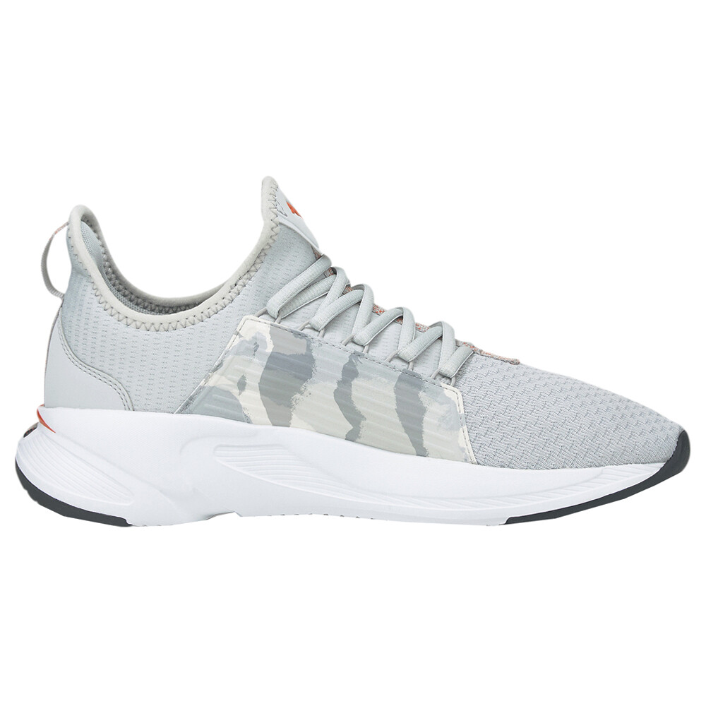 Прогулочные мужские кроссовки Puma Softride Premier Slip On серого цвета, спортивная обувь 376661-