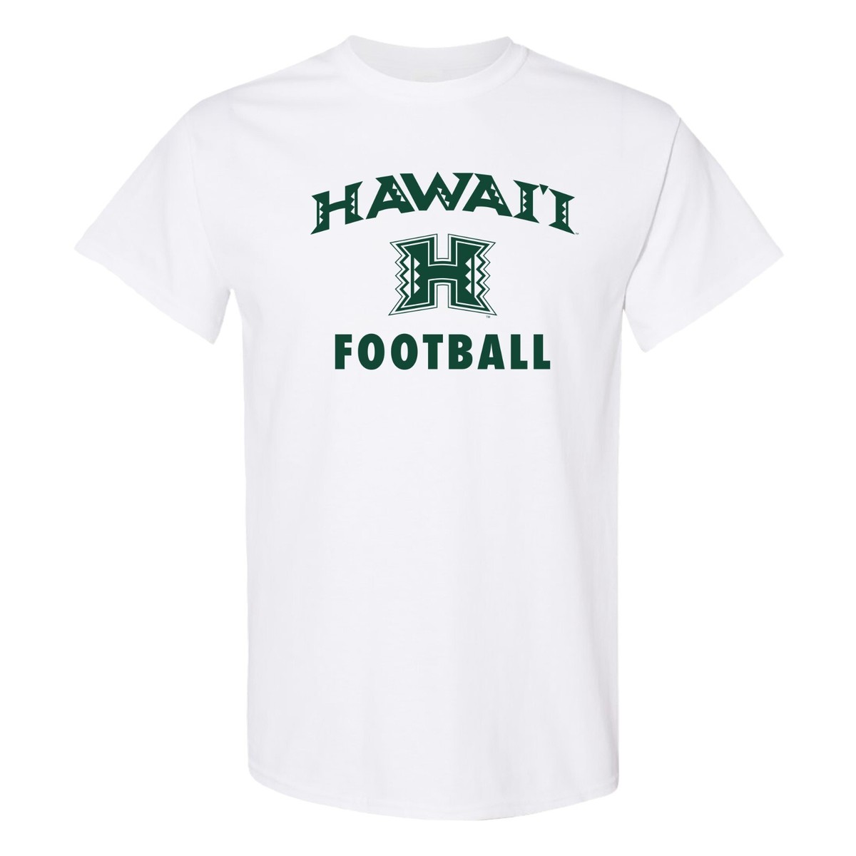 シャツ HAWAII 87 Football T-shirt Hawaii Manoa Arch Logo Football T-Shirt - White | eBay