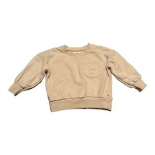 Hux Kids Beige Gender Neutral Long Sleeves Sweatshirt Size 3