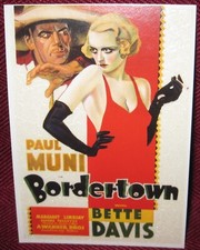 2007 CLASSIC MOVIE POSTERS TRADING CARD #8 BETTE DAVIS BORDERTOWN (1935)