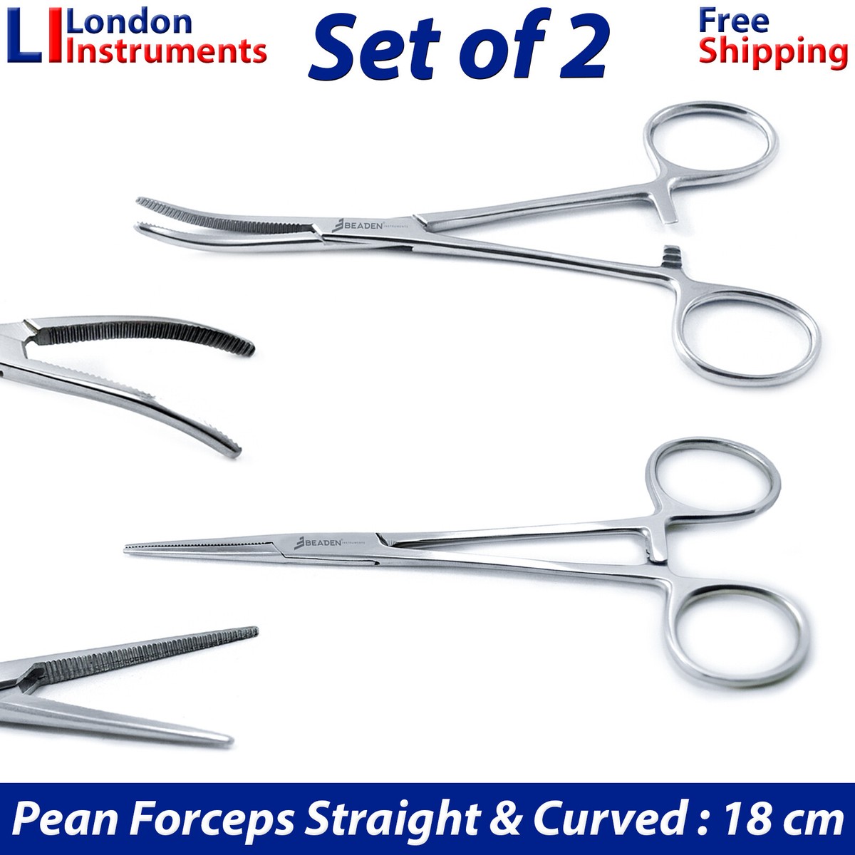 Surgical Pean Forceps Str Cur 18cm, Self Locking, Fishing, Craft