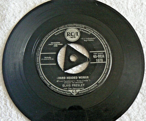 Elvis - Hard headed Woman b/w Don't Ask Me Why (RCA; 1958) - No Sleeve