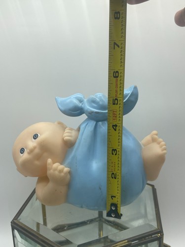 Vintage 1983 CABBAGE PATCH KIDS coin BANK STORK Delivery Baby Boy w/ plug - Picture 9 of 10