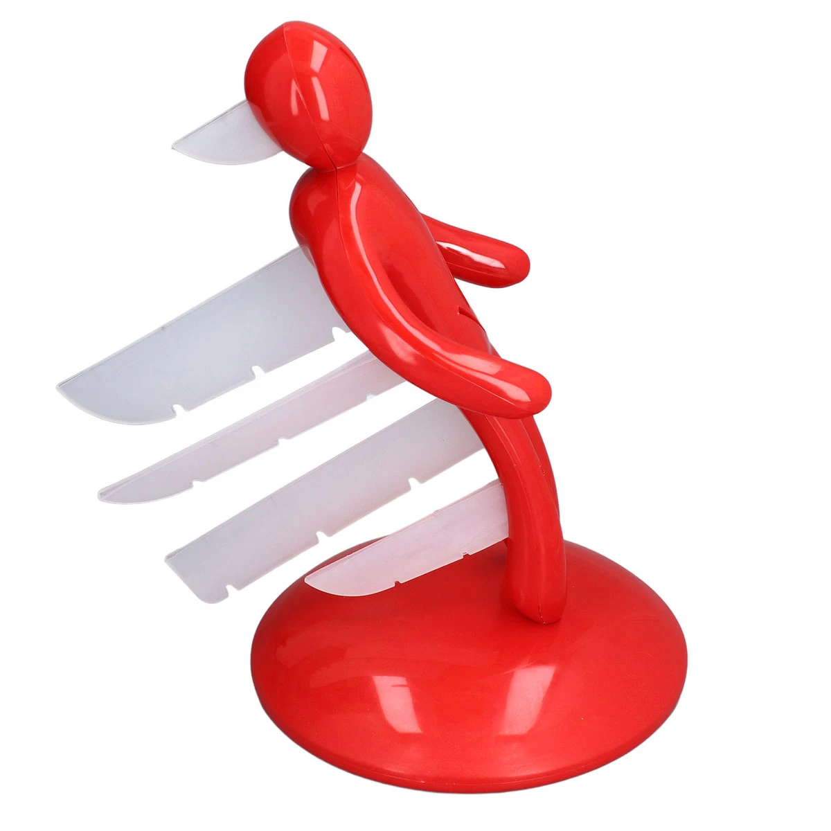 Kitchen Knife Holder Kitchen Knife Block Stabbed Man Novelty