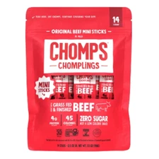 Chomps Chomplings Original Beef Mini Sticks - 7oz/14ct