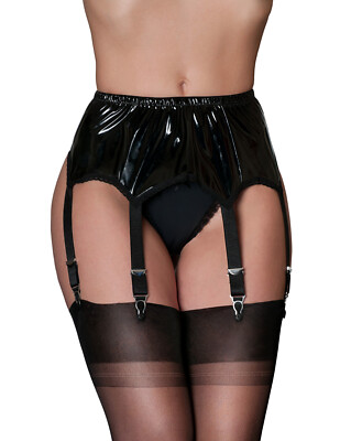Nylon Dreams PVC 6 Strap Garter Belt, Shiny Wet Look Top Quality Suspender Belt | eBay Nylon Dreams PVC 6 Strap Garter Belt, Shiny Wet Look Top Quality Suspender Belt | eBay
