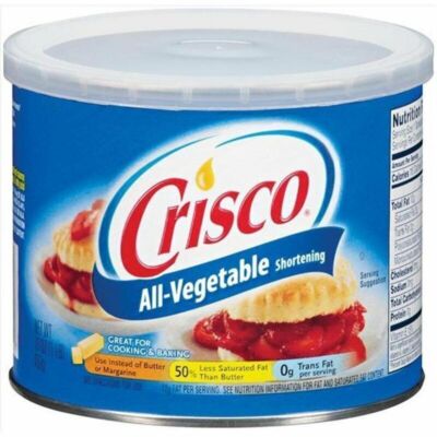 Crisco Backfett 453g-Dose Backen synthetisches Bratfett Crisco Pflanzenfett