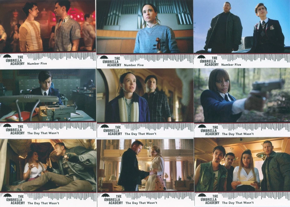 Juego base 63 cartas The Umbrella Academy temporada uno más 2 envoltorios vacíos Foto 4 de 4