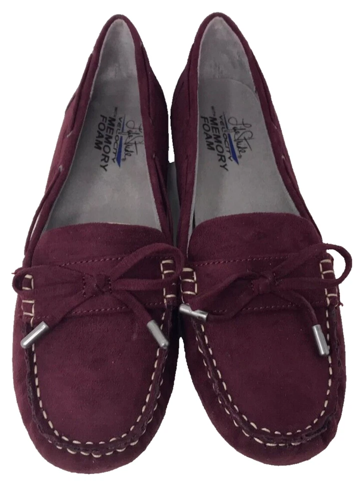Lifestride Women's Valor Comfort Slip On Moccasin Loafers Maroon Size:9 127Y - Image 2 of 4