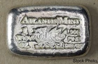 Atlantis Mint Dragon Hand-Poured 1 oz .999 Fine Silver Art Bar