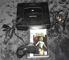SEGA Saturn Console with Tomb Raider game CIB, Tested and Working