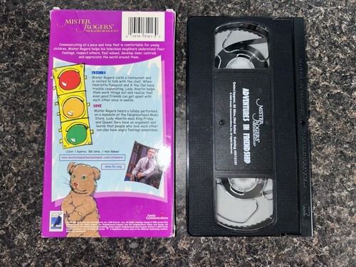Mister Rogers Adventures in Friendship VHS Tape 2005 Late Release Rare OOP Vtg - Foto 4 di 8