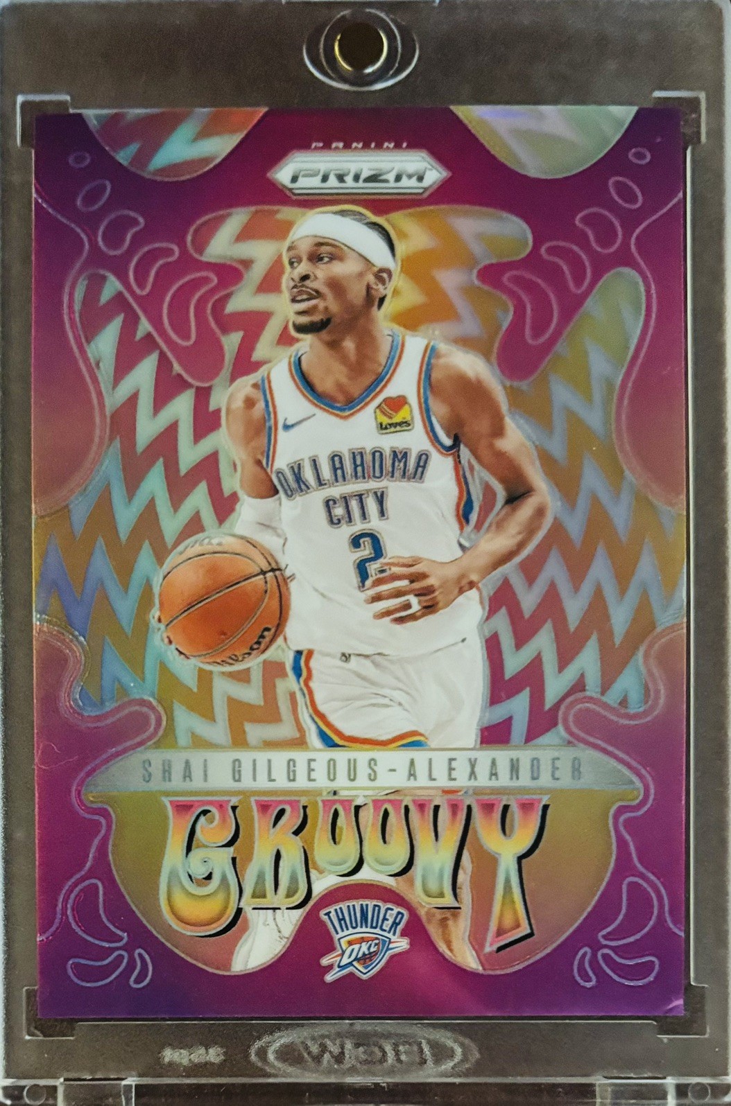 Shai Gilgeous-Alexander 2024-25 Panini Prizm Groovy Prizms #2 ~ Case Hit ~ MVP