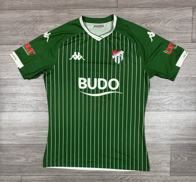 Bursaspor Football Shirt 2019 2020 Kappa Green Striped Turkey Mens