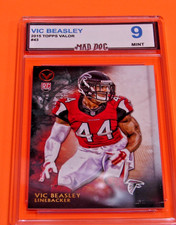 VIC BEASLEY Rookie***2015 TOPPS VALOR #43***FALCONS***MINT 9**Mad Dog GRADED
