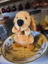 Vintage 1979 Dakin Crocker National Bank Cocker Spaniel Stuffed Dog Plush 11.5  
