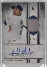 2015 Topps Supreme Auto Relics /25 Adrian Gonzalez #AR-AG Auto