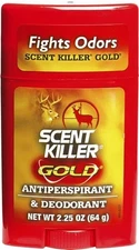 2 PACK Scent Killer Gold Deodorant & Antiperspirant 2.25 oz. Stick