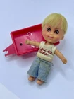 Vintage 60’s Liddle Kiddles Howard Biff Boodle Doll & Wagon Mattel