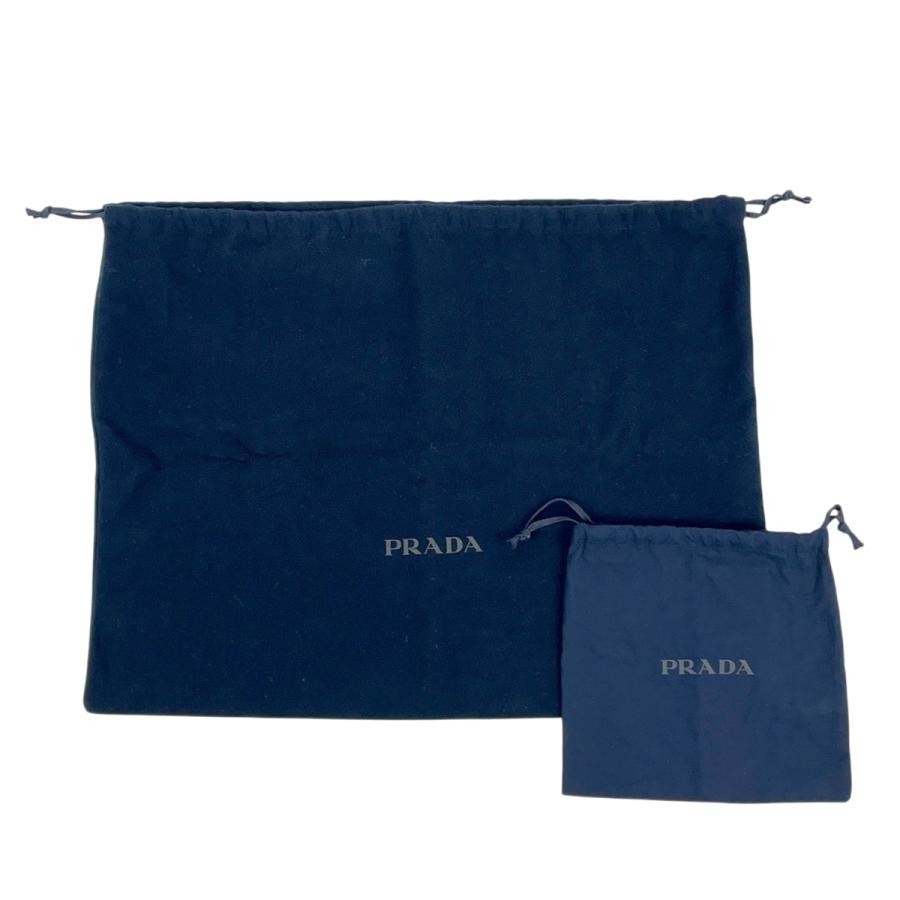 PRADA RE NYLON Plate Shoulder Bag Black Nylon with Pouch #BS757 thumbnail 10