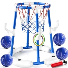 Swimming Pool Basketball Hoop Toy for Kids 2 3 4 5 6 Years Old - Floating Poo...