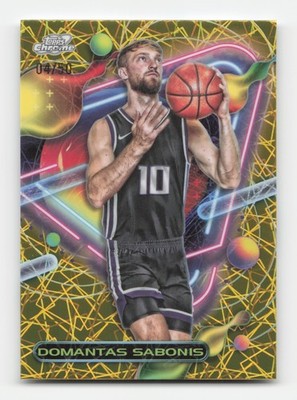 2023-24 Topps Chrome Cosmic #106 Domantas Sabonis Gold Interstellar #/50
