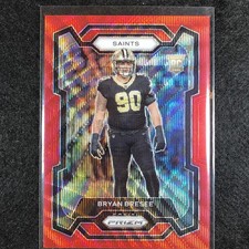 2023 Prizm Football Bryan Bresee Rookie Base Red Wave 17/149