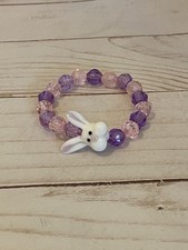 Easter Bunny Bracelet Beaded Bracelet Easter Bracelet Girls Kids Jewelry Gifts